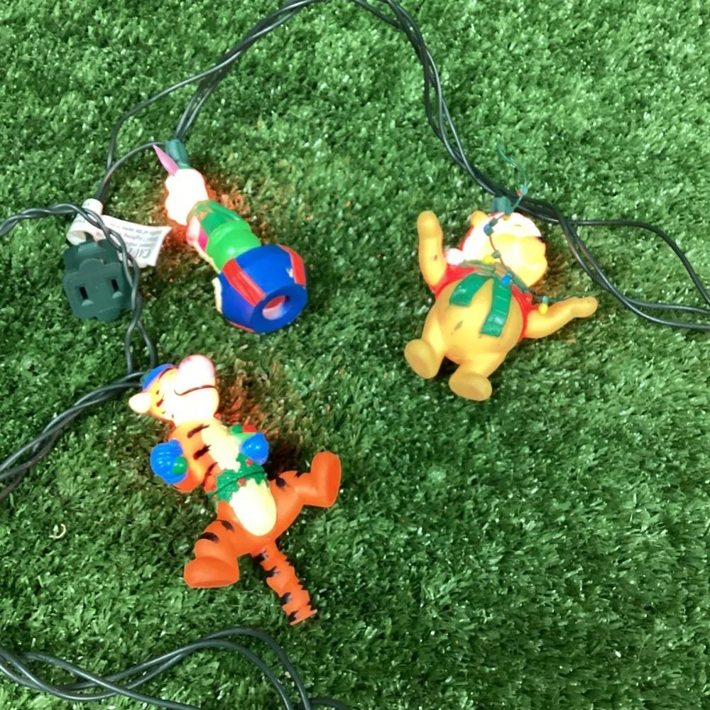 Vintage Winnie the Pooh Christmas String Lights